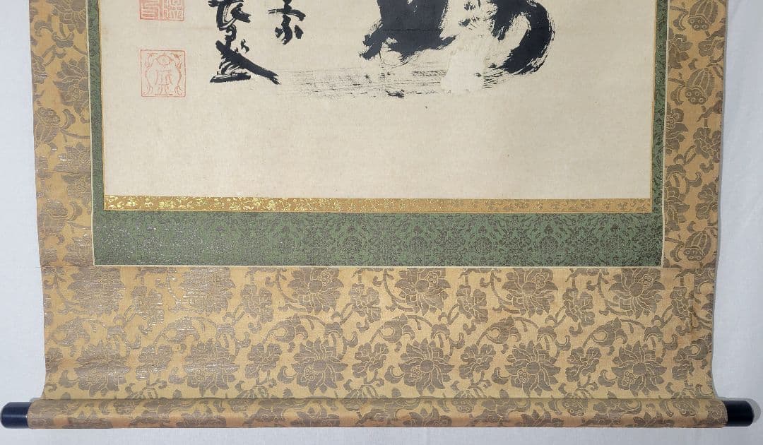 妙の一字　お坊さんの書　掛け軸　銘有り　箱無し　書画、骨董品、美術品　茶道　茶掛