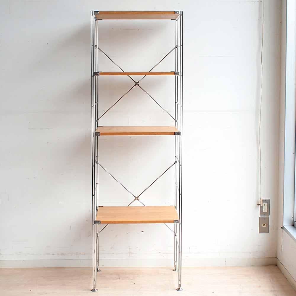 無印良品/MUJI ステンレスユニットシェルフ オーク材 ZR24250