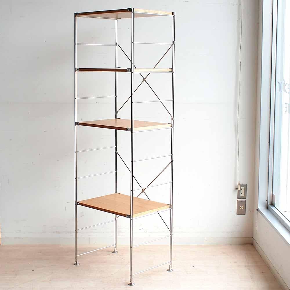 無印良品/MUJI ステンレスユニットシェルフ オーク材 ZR24250