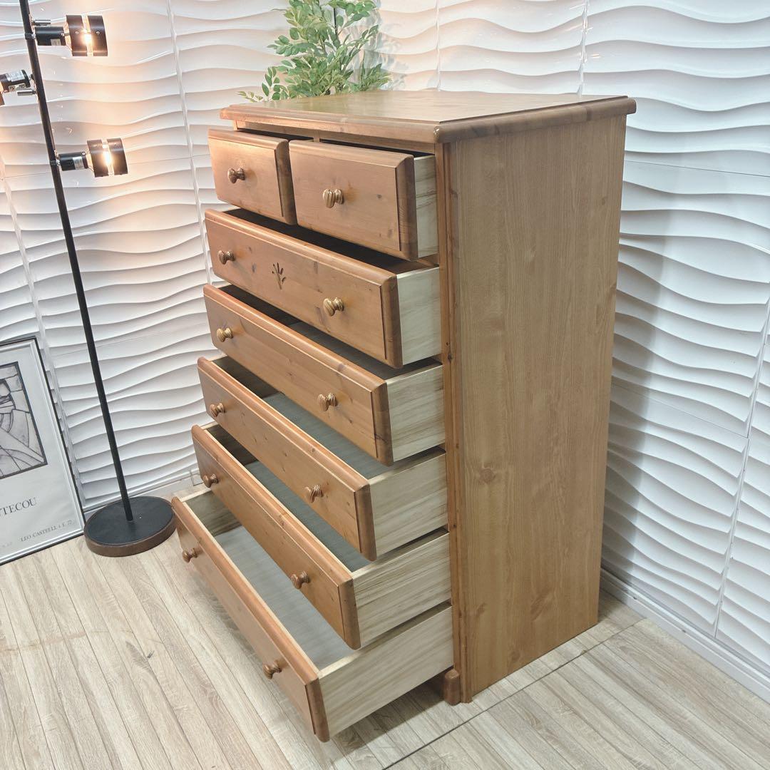 ◇大阪府 神戸市 配達料無料！◇箪笥◇タンス◇6段チェスト◇天然木◇