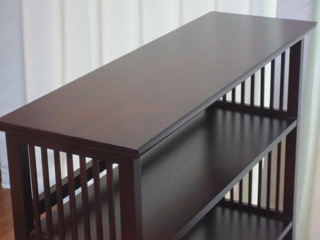 北海道民芸家具 樺 無垢材 HM117 格子 書棚/本棚/飾り棚/クラインテリア