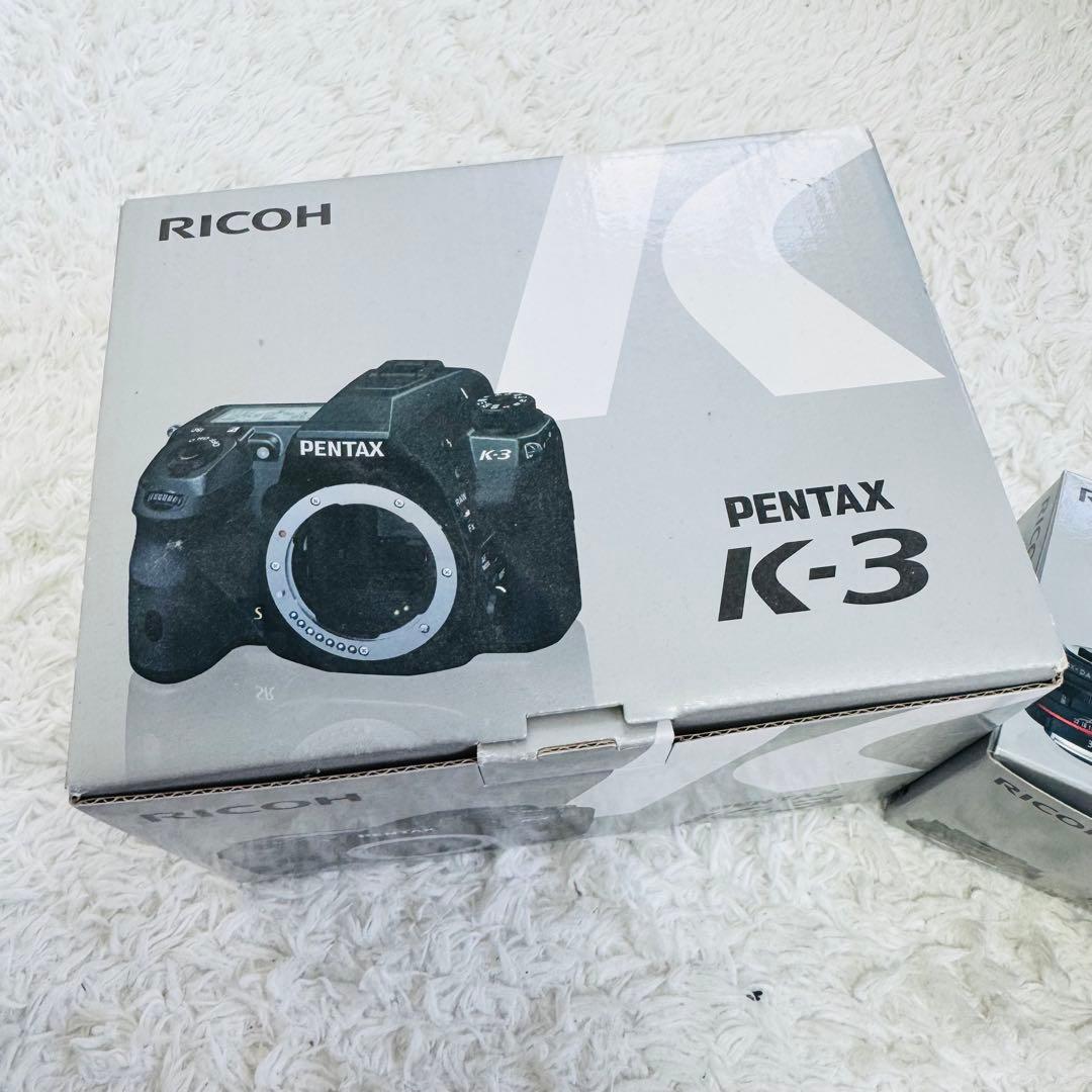 PENTAX K-3 デジタル一眼レフカメラ　レンズ2個 箱付