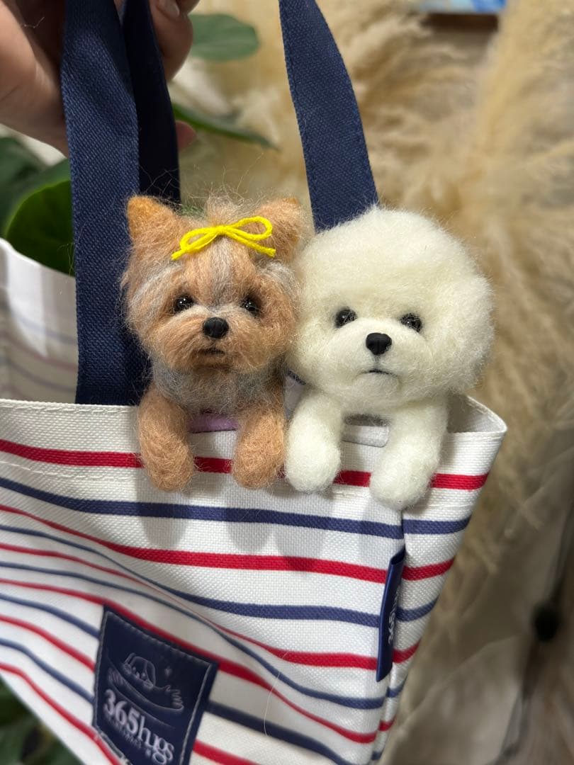 うちの子クリップペット　羊毛フェルト　一緒にお出かけ　プレゼント　ペット