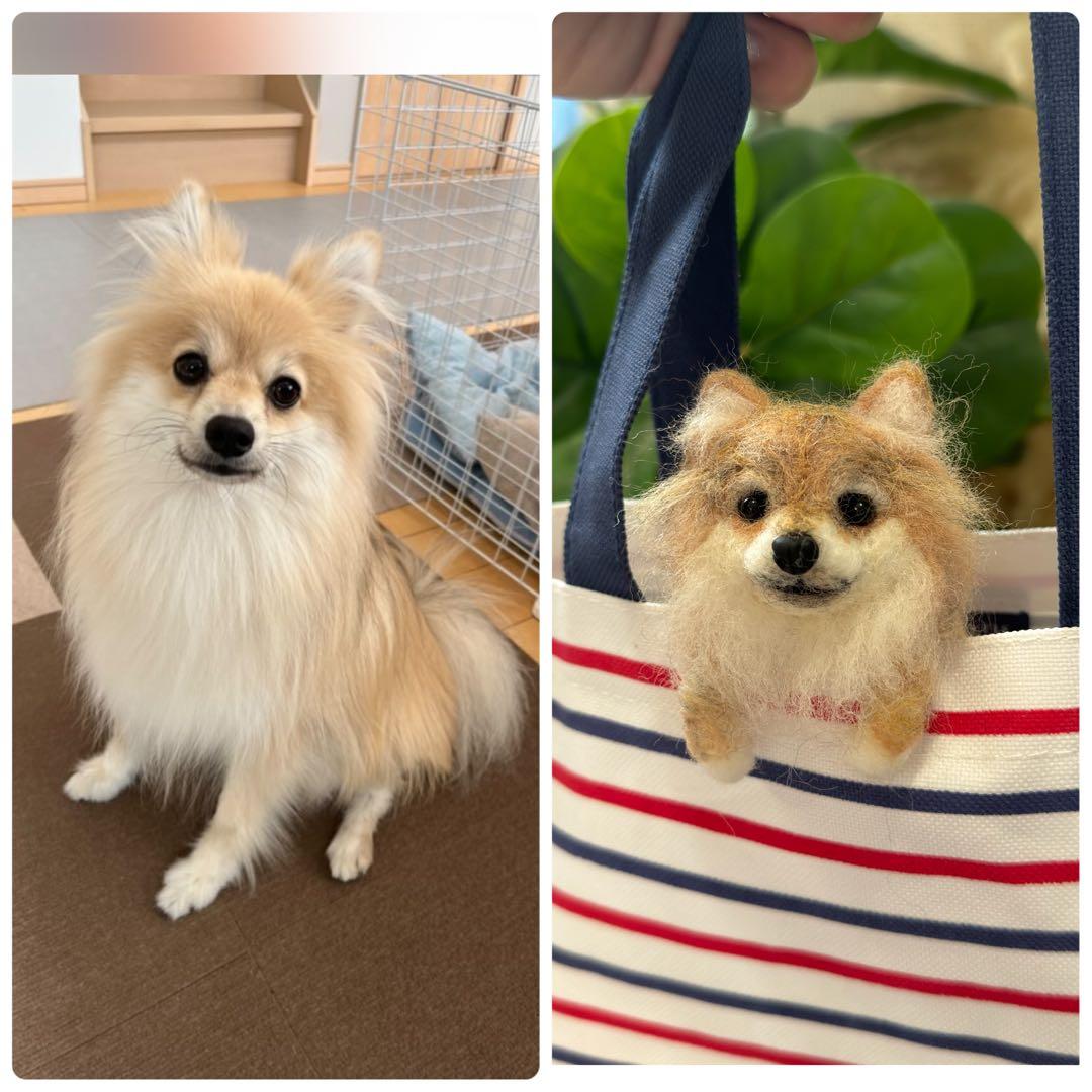 うちの子クリップペット　羊毛フェルト　一緒にお出かけ　プレゼント　ペット