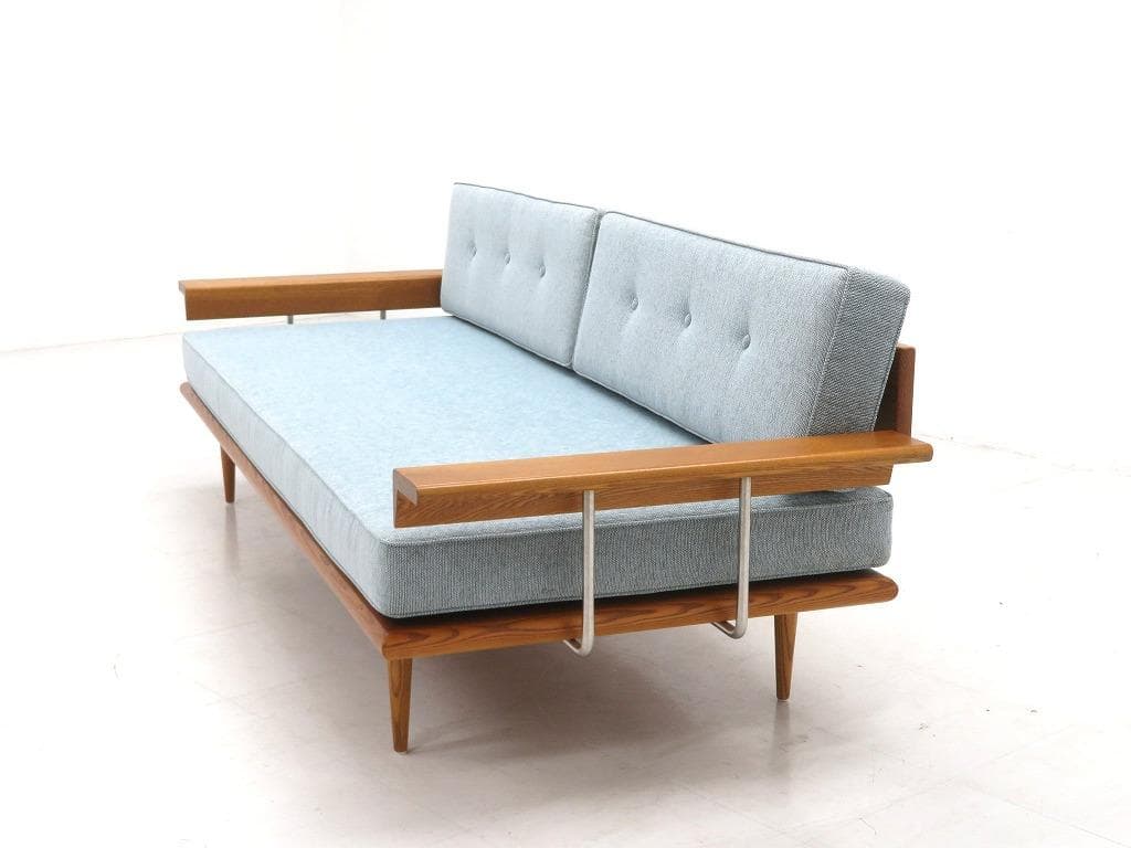 展示品　アクメ　カーディフ　3人掛けソファ　トリプルソファ　デイベッド　オーク材