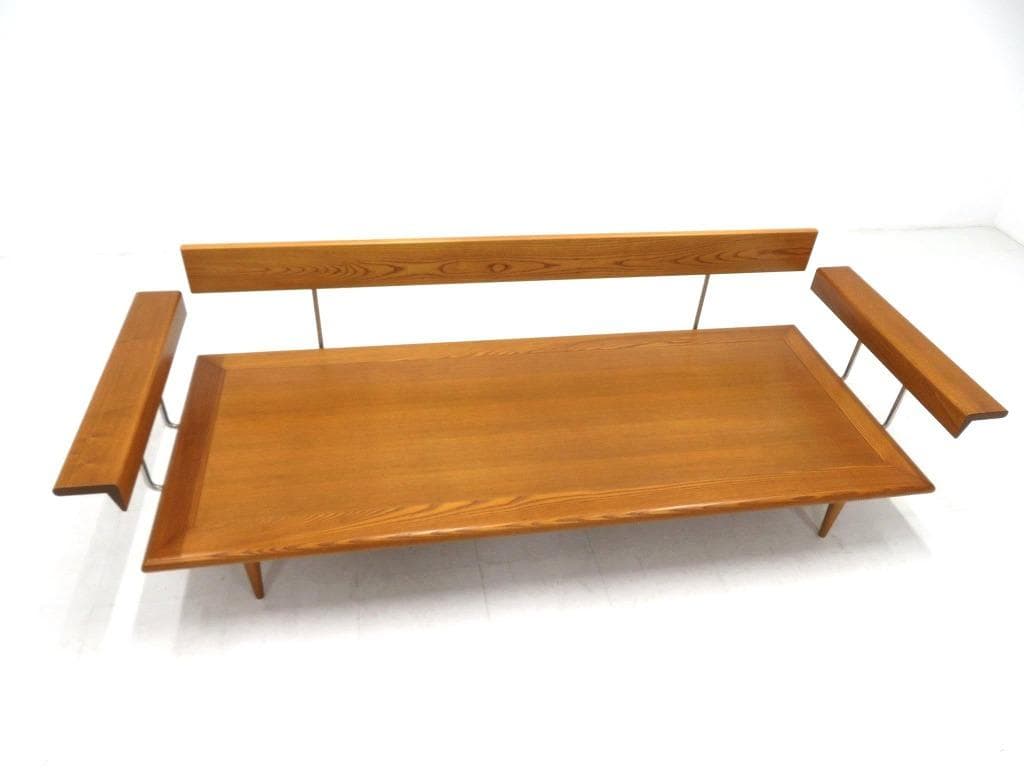 展示品　アクメ　カーディフ　3人掛けソファ　トリプルソファ　デイベッド　オーク材