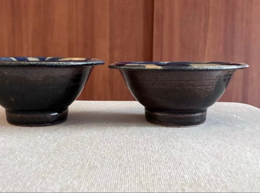やちむん北窯　4.5寸ワンブー　2個　沖縄