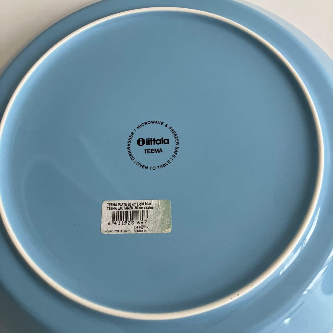 used イッタラ　ティーマ26cm プレート　ライトブルー　美品