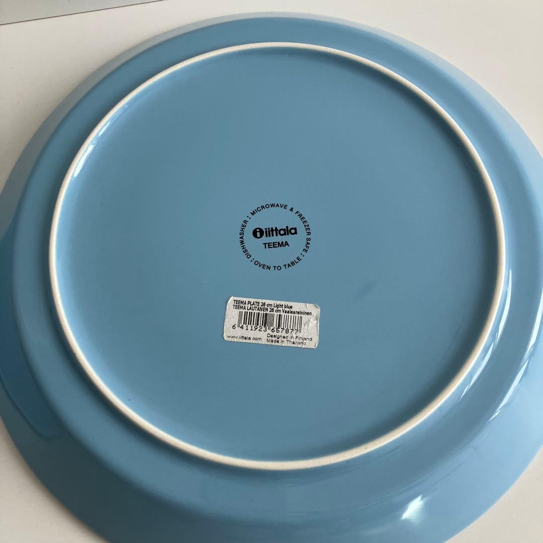 used イッタラ　ティーマ26cm プレート　ライトブルー　美品