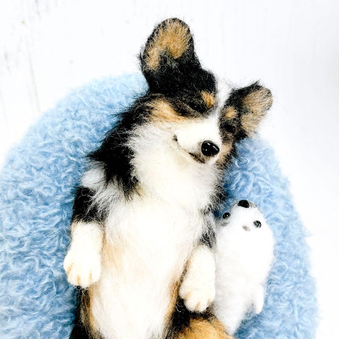 ペンちゃん☆プロフ読んでね(*´ω｀*) 羊毛フェルト 犬 コーギーちゃん