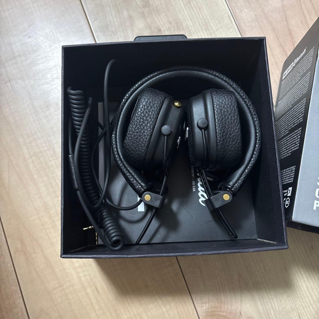 ５回ほど使用Marshall MajorIII ワイヤレスヘッドフォン　ブラック