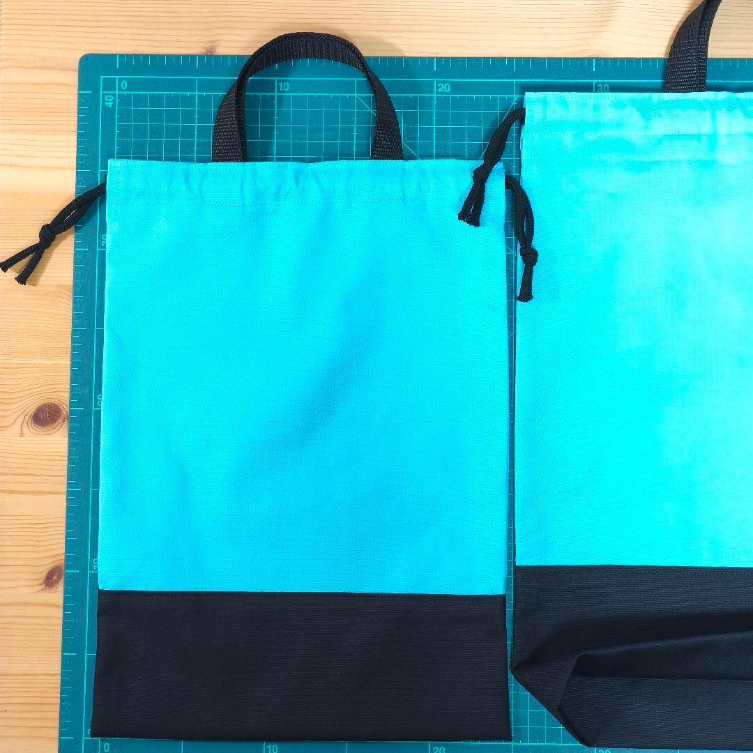 バビゴン　【入園入学3点セット 】スカイブルー×ブラック