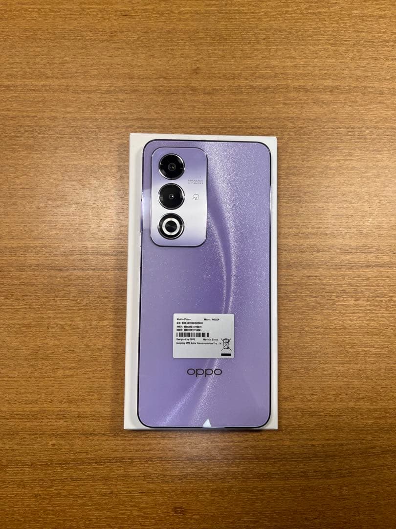 【新品】OPPO A3 5G パープル