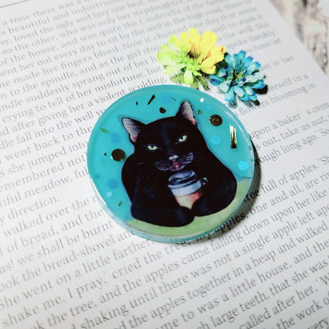 NO.94❤黒猫❤コーヒータイム～❤レジンヘアゴム