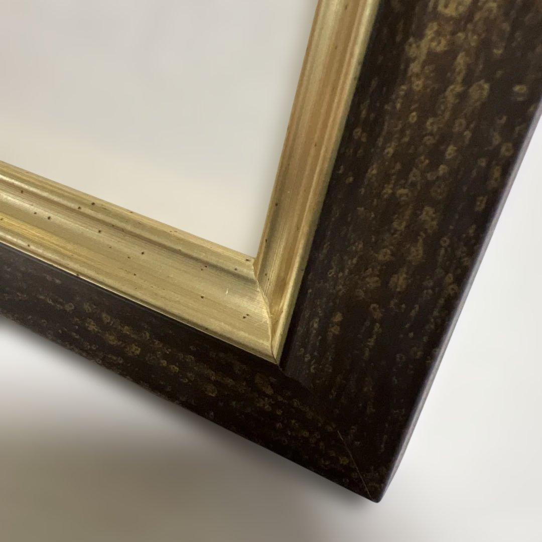 ハンドメイド極小刺繍プチポアン 額装品（正方形18.3cm）気品あるバラのミニ額