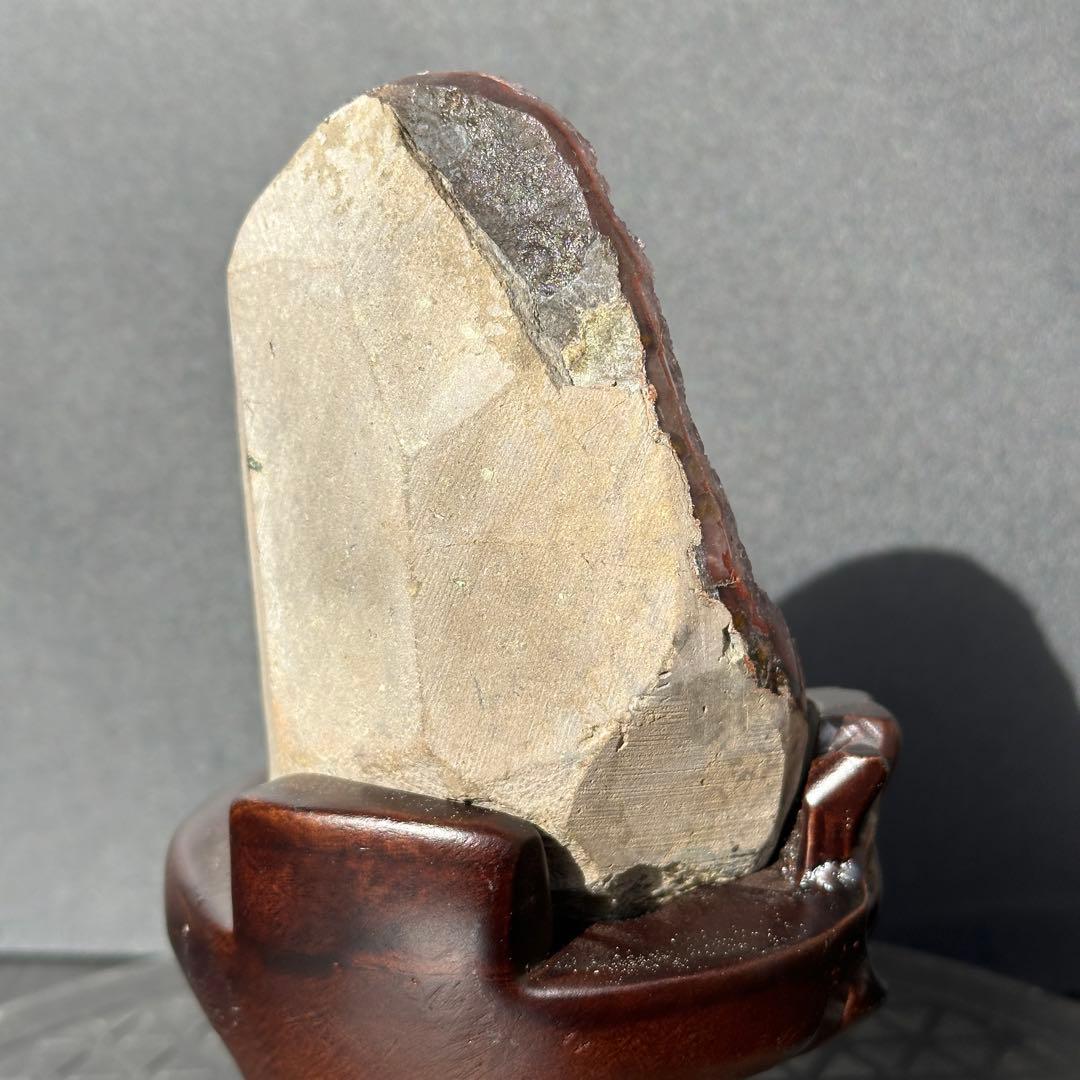 ウルグアイ産❣️天然石 アメジストのドーム　置物　台座付きG.213