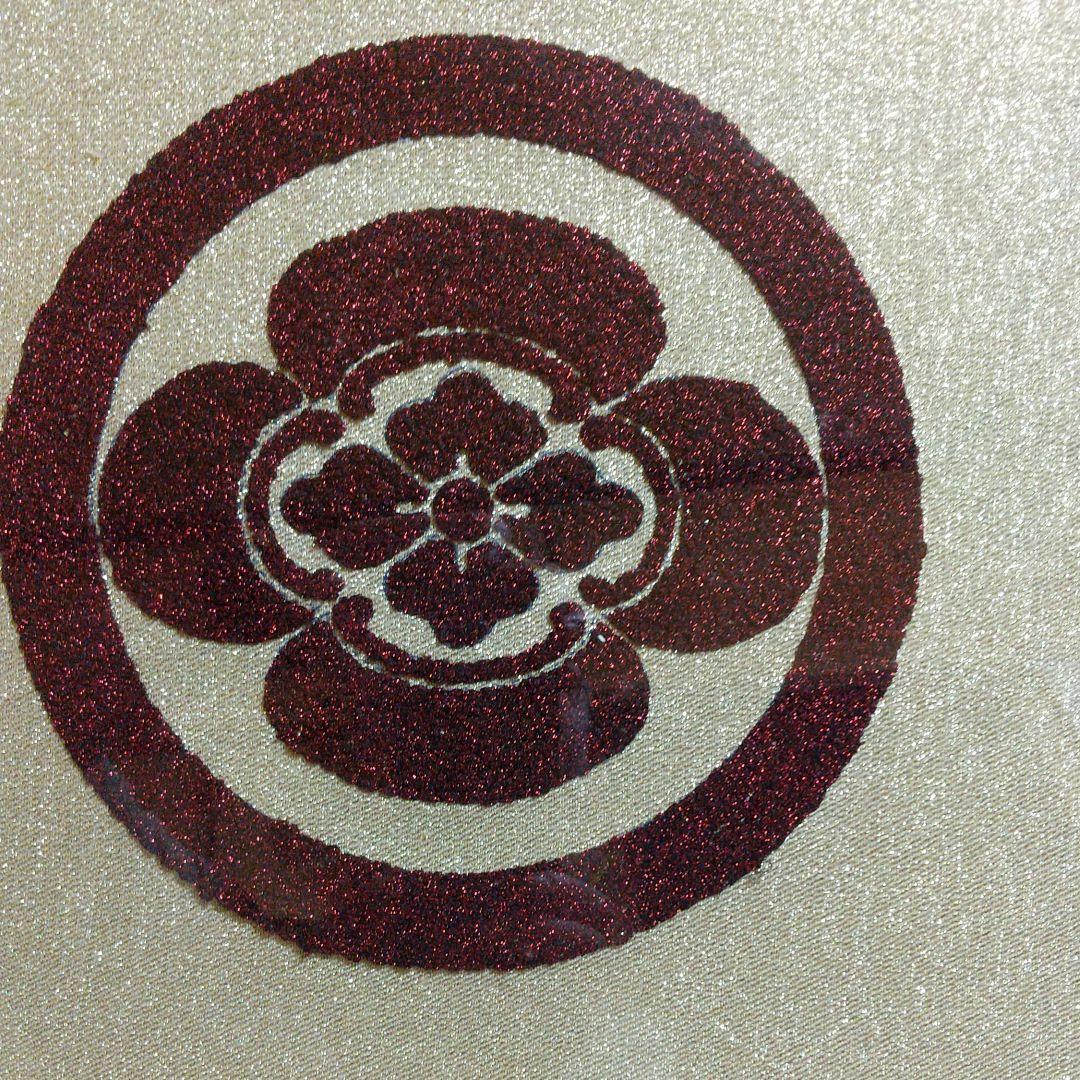 横木瓜 家紋 刺繍 額縁入り