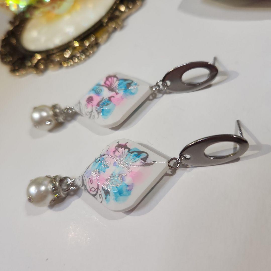 ハンドメイドピアス3227