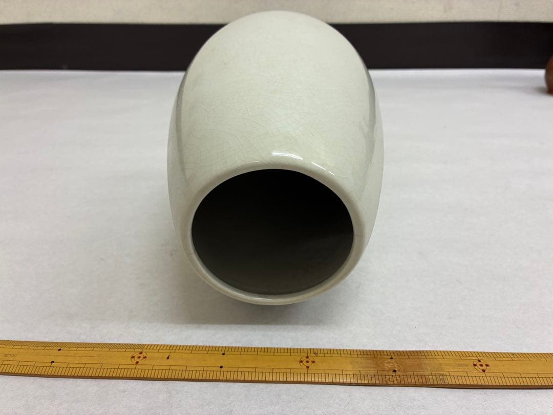 円筒形陶器花瓶　花器