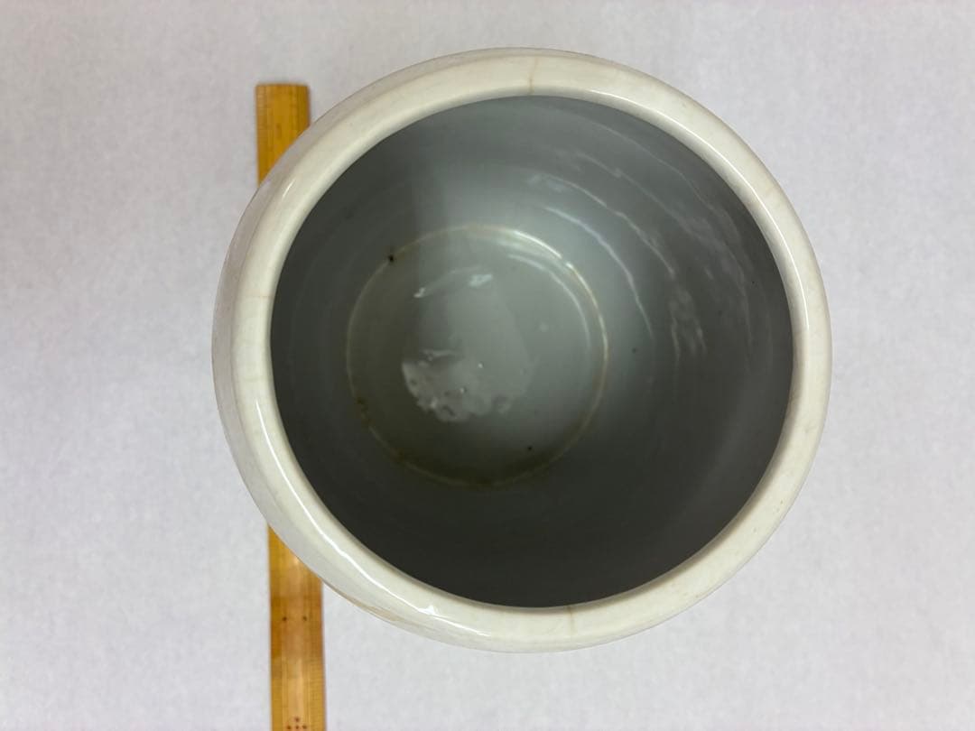 円筒形陶器花瓶　花器