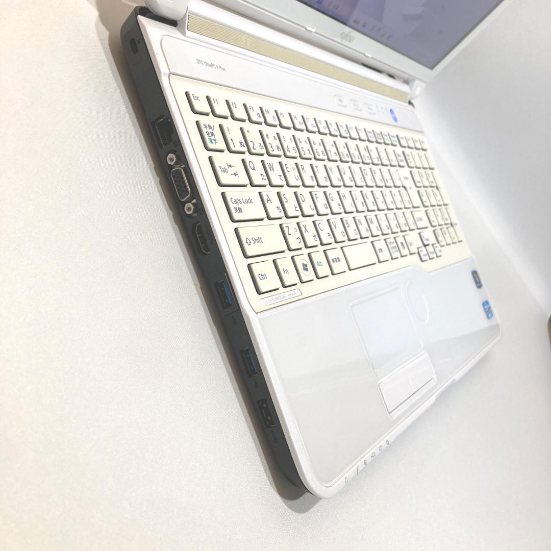 初心者✨快速i5・カメラ・ブルーレイ✨白✨すぐ使えるノートパソコン◇T521-3