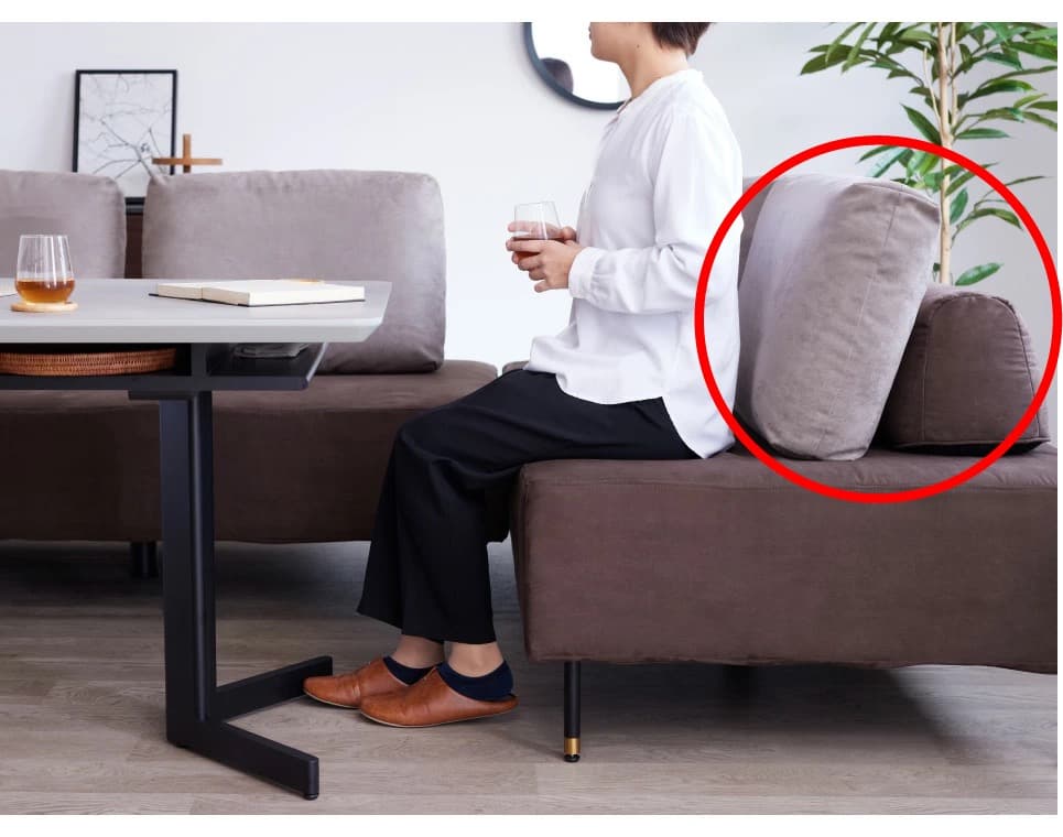 クッション×2個/背クッション×2個(ランプ ダイニング ソファ付属品)