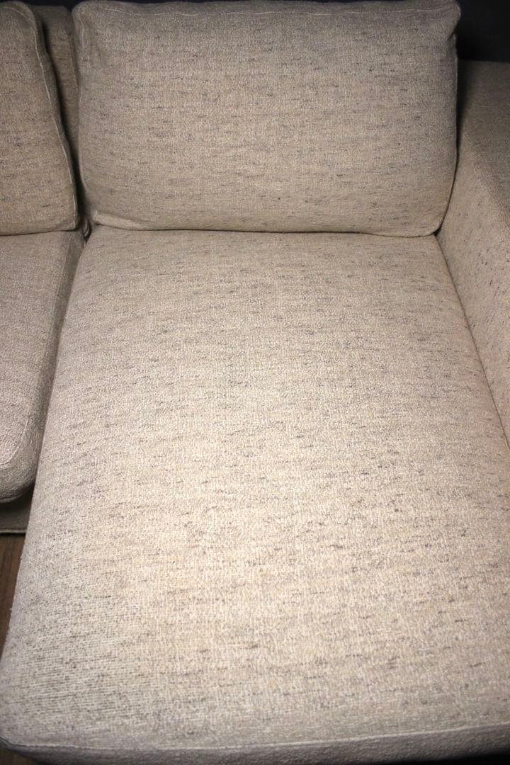 首都圏送無料〜Mussi Italy60万総フェザー大型コーナーソファ　ベージュ