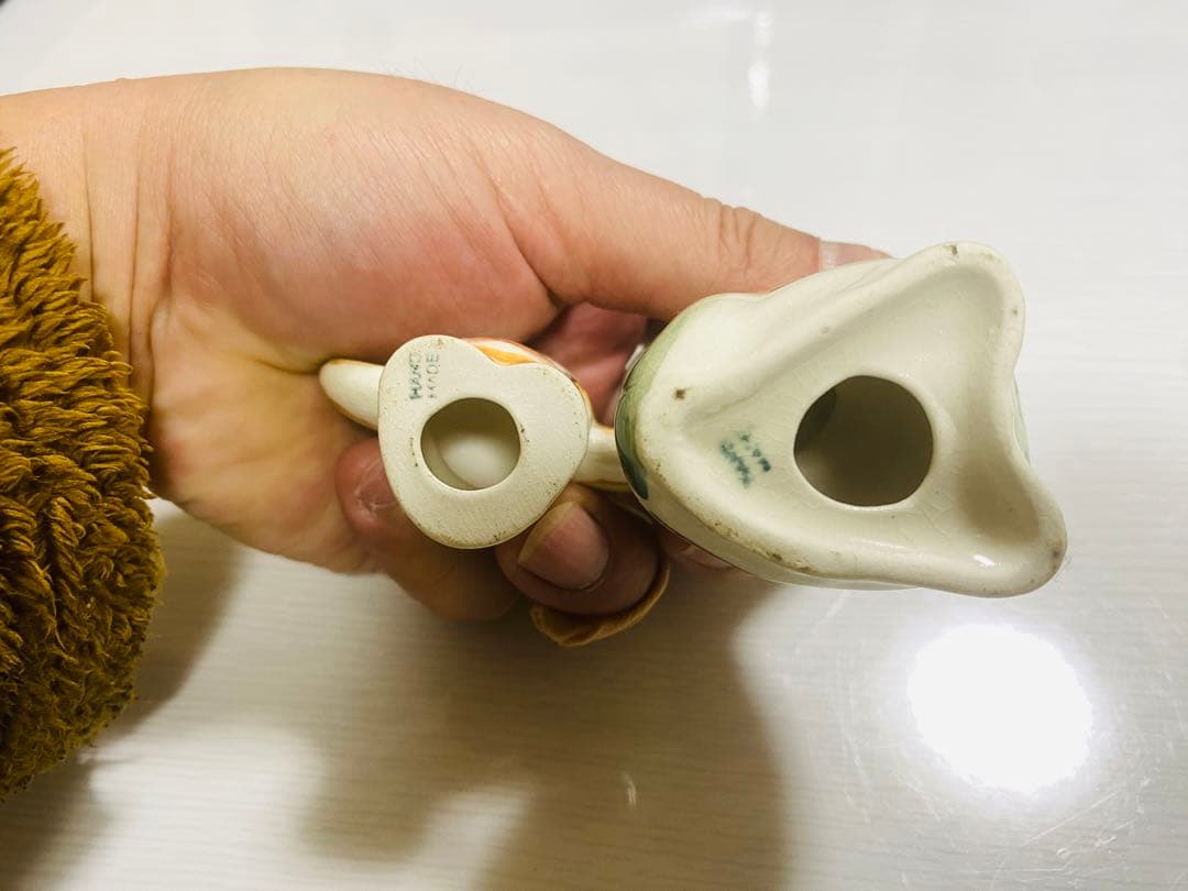 希少品　チェブラーシカ　ゲーナ　陶器製ミニチュアフィギュアセット