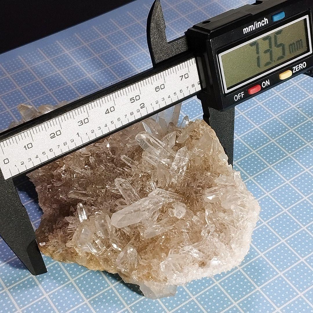 高透明 ⑦マニカラン水晶 クラスター原石 セルフヒールド ヒマラヤ水晶 178g