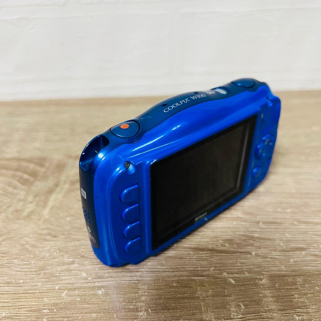 【完動品】NIKON ニコン COOLPIX W100 ブルー