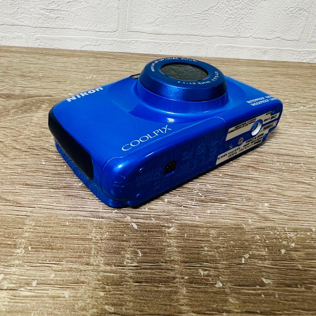 【完動品】NIKON ニコン COOLPIX W100 ブルー