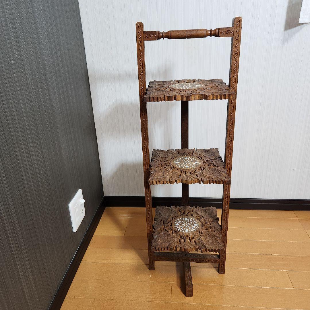 【美品♪最安値♪】木製 ケーキスタンド 3段 折り畳み可能