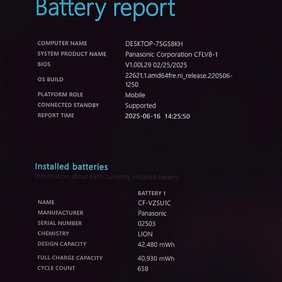 CF-LV8 i5 8GB SSD256 FHD 顔認証 Win11Pro