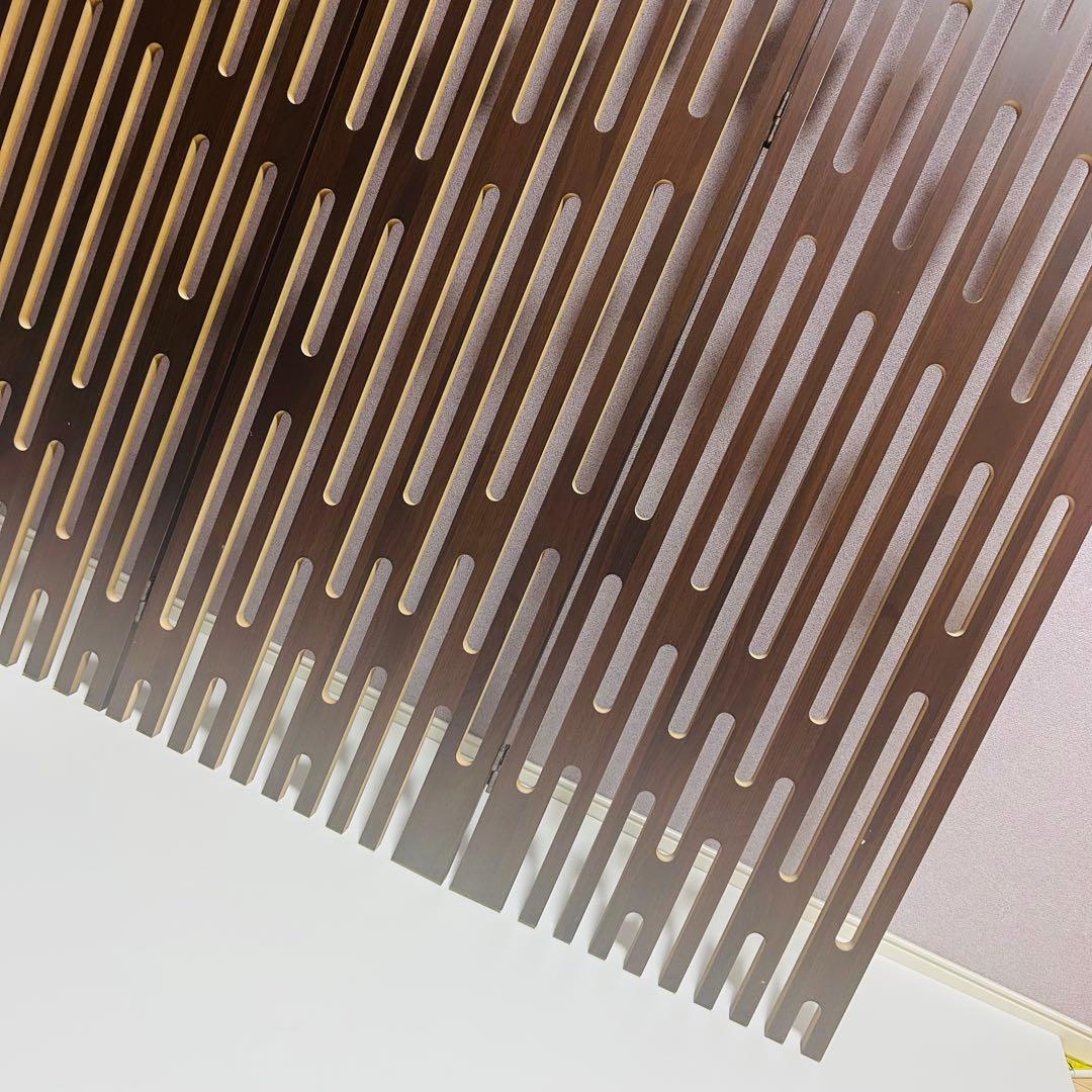 【展示品】【超美品】高級 ミッドセンチュリー 木製 3連 パーテーション