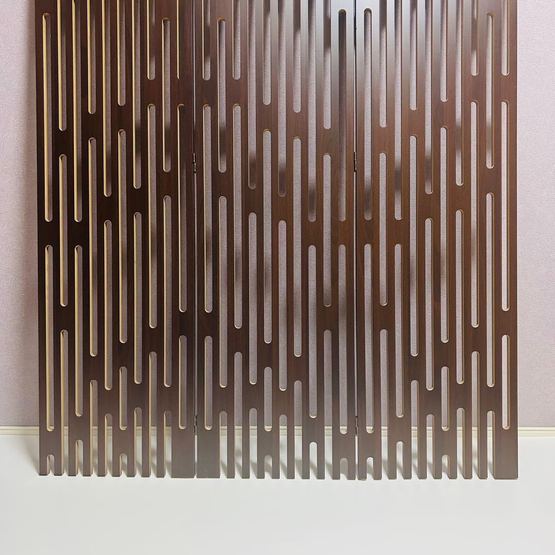 【展示品】【超美品】高級 ミッドセンチュリー 木製 3連 パーテーション