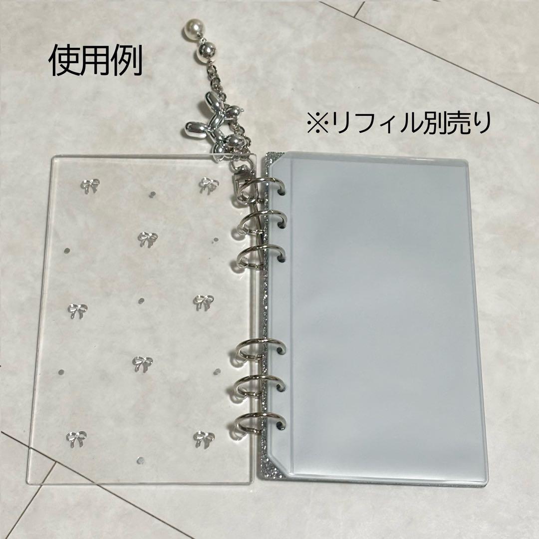 ✨さく✨A6 アクリルレジンバインダー　リング付き×2セット