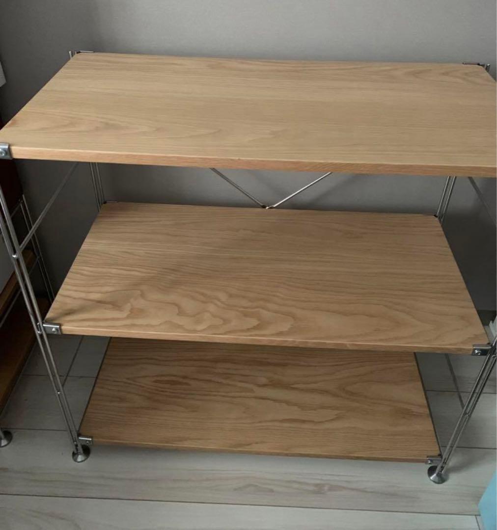 ステンレスユニットシェルフ　無印　直接引き渡し