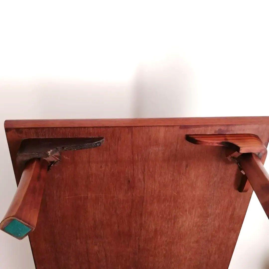 木製ローテーブル　ちゃぶ台　座卓　座敷　折りたたみ式　昭和レトロ