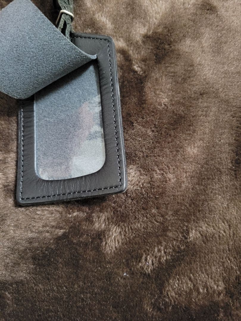 極美品‼️超レア★三響フルート製作所 × PORTER 本革 ネームタグ 黒革