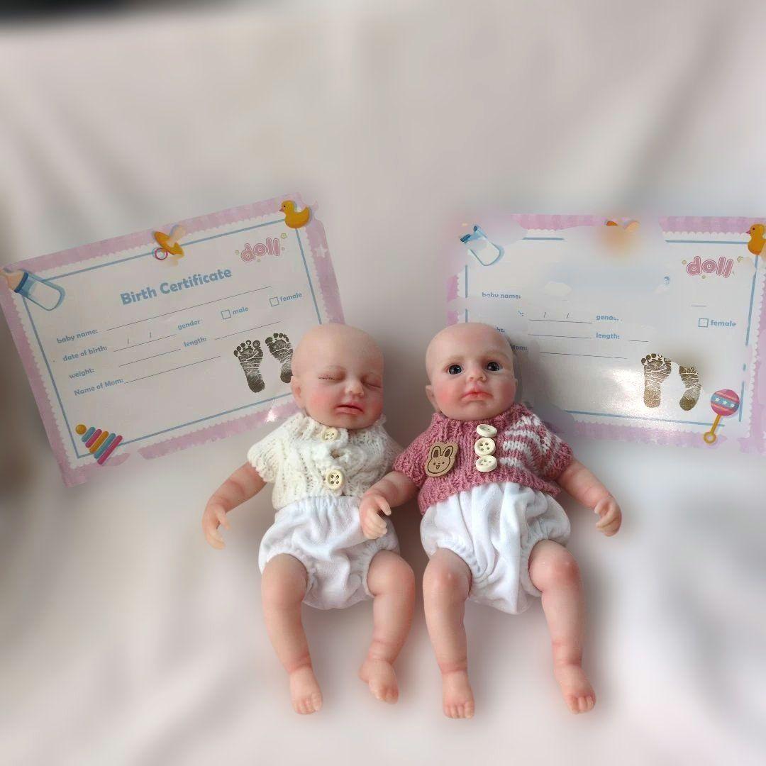 リボンドール♡フルシリコンベビー双子ちゃん
