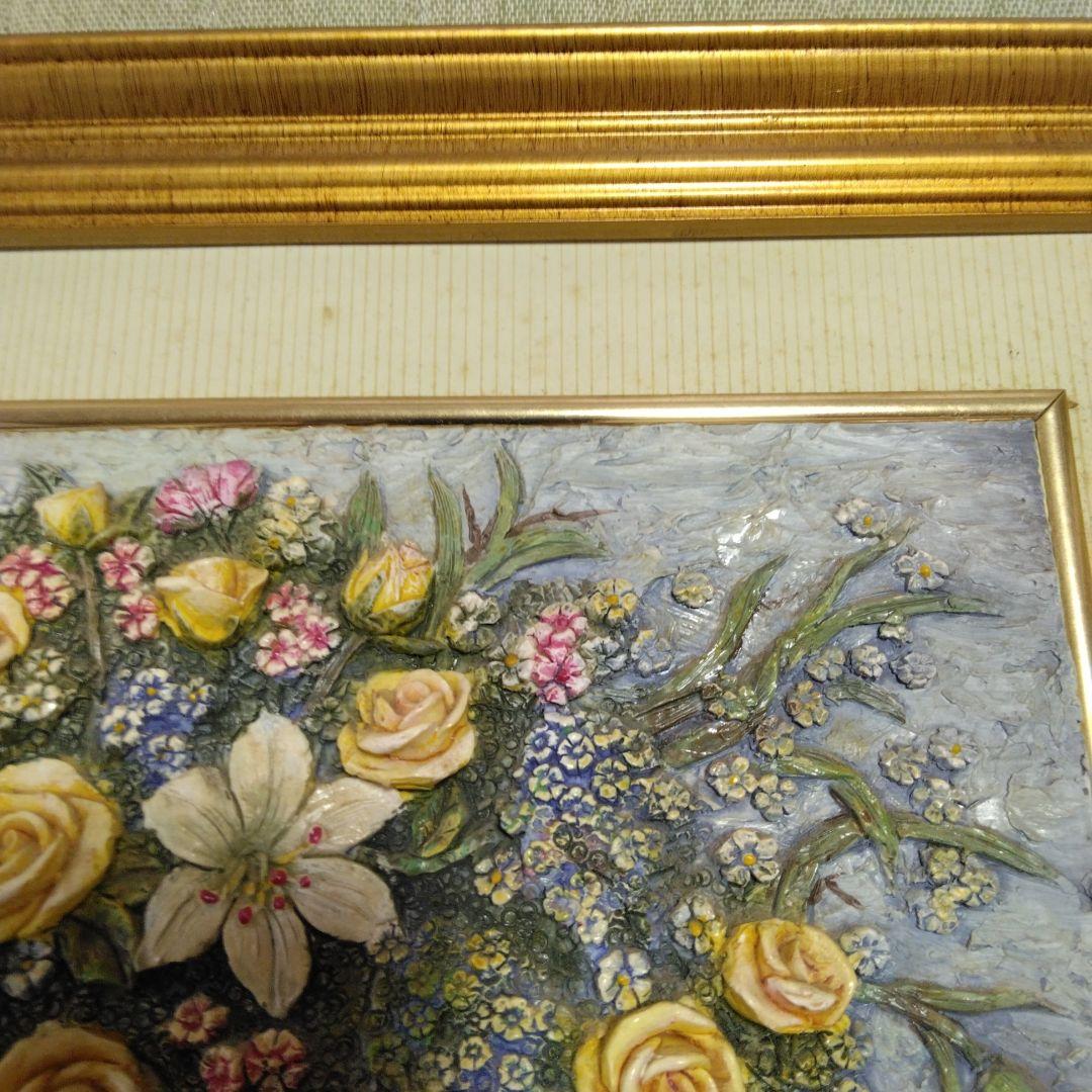 立体的な花の絵画