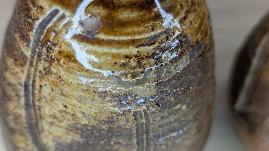 泥中蔵六 造　山科焼　二代　真清水蔵六　徳利　酒器　骨董