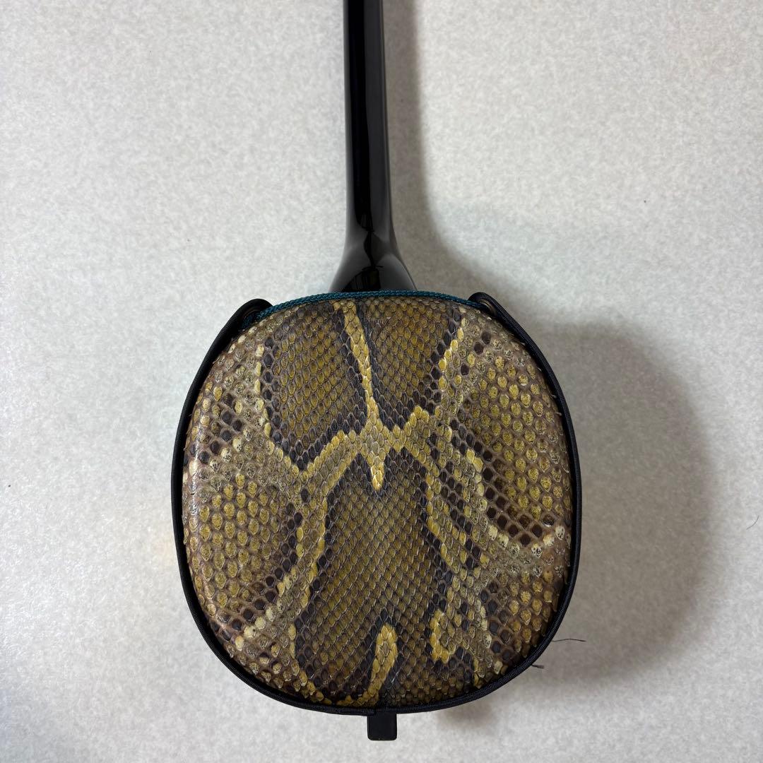 三線 本皮 強化張り 本革 蛇皮 蛇革 三味線 琉球 沖縄