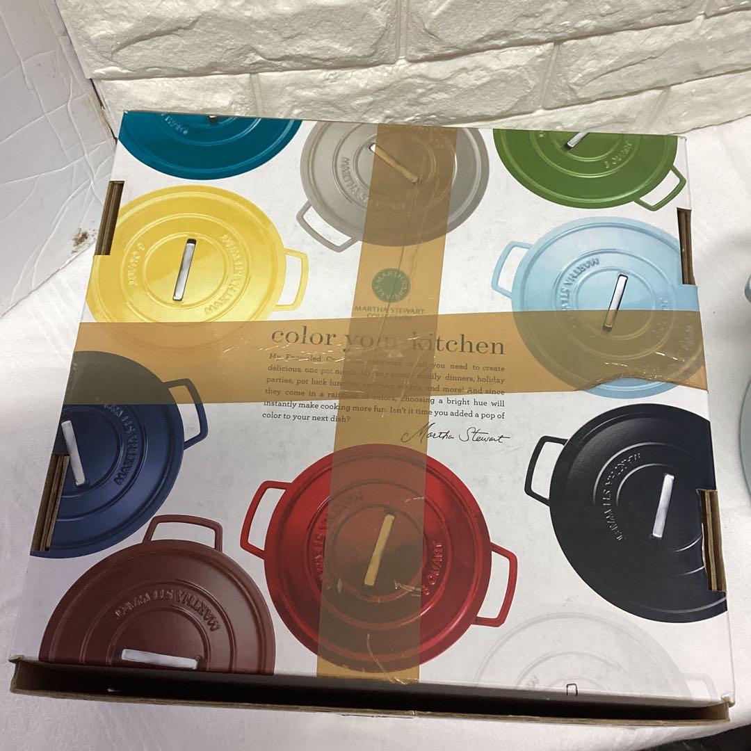MARTHA　STEWART　鋳物　鍋　直径27ｃｍ　定価3万円