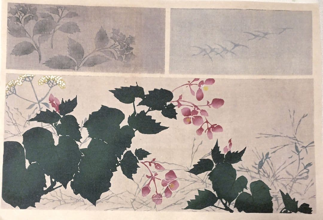 琳派図案版画（色摺版画)、作者不詳、明治後期～昭和初期出版