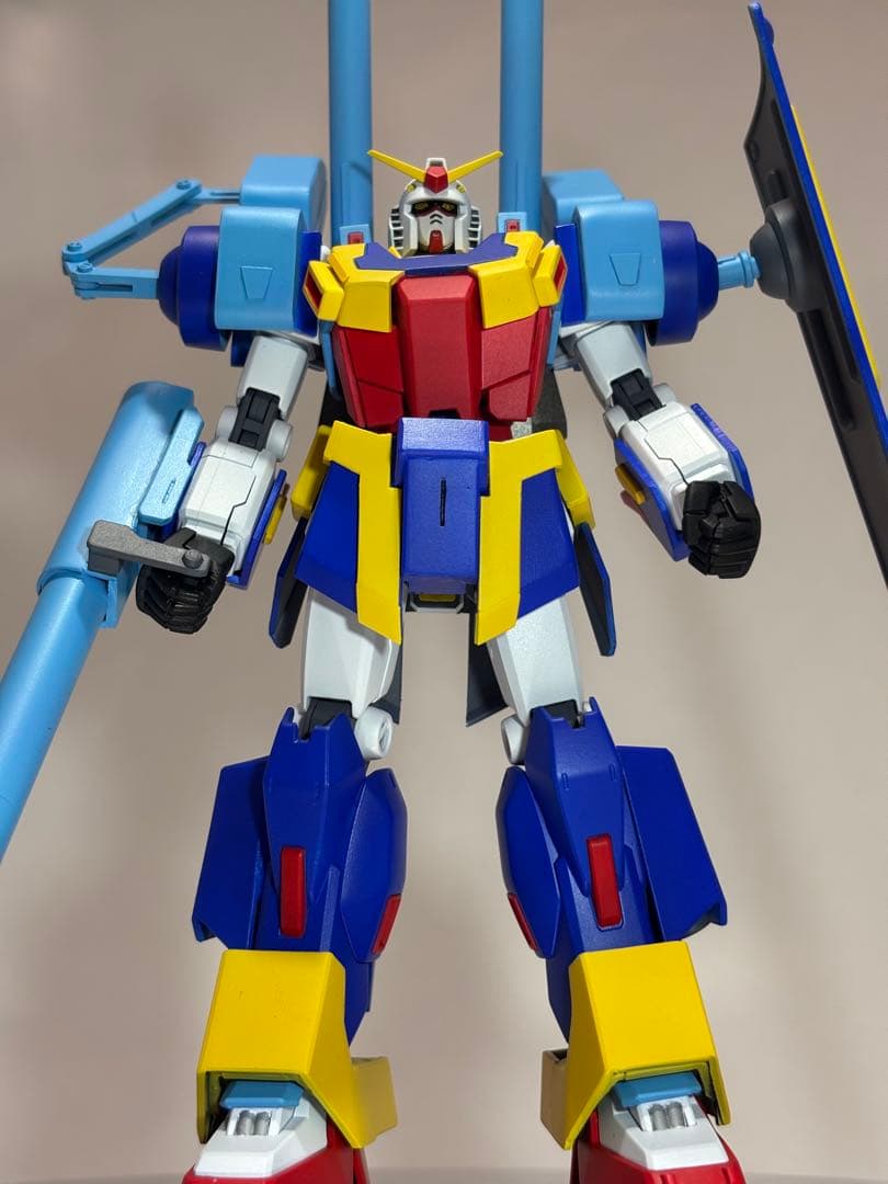 HG HCMパーフェクトガンダム＋アサルトバスター塗装完成品