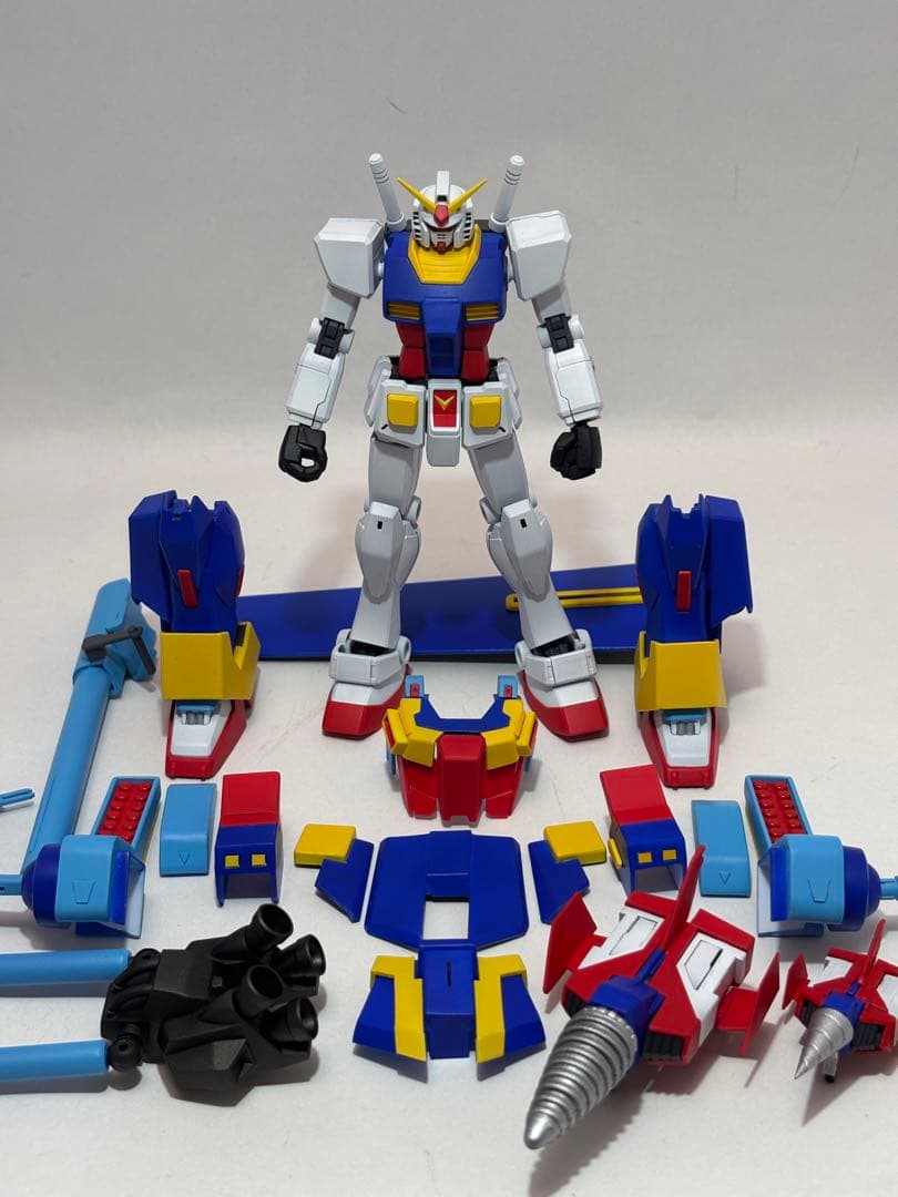 HG HCMパーフェクトガンダム＋アサルトバスター塗装完成品