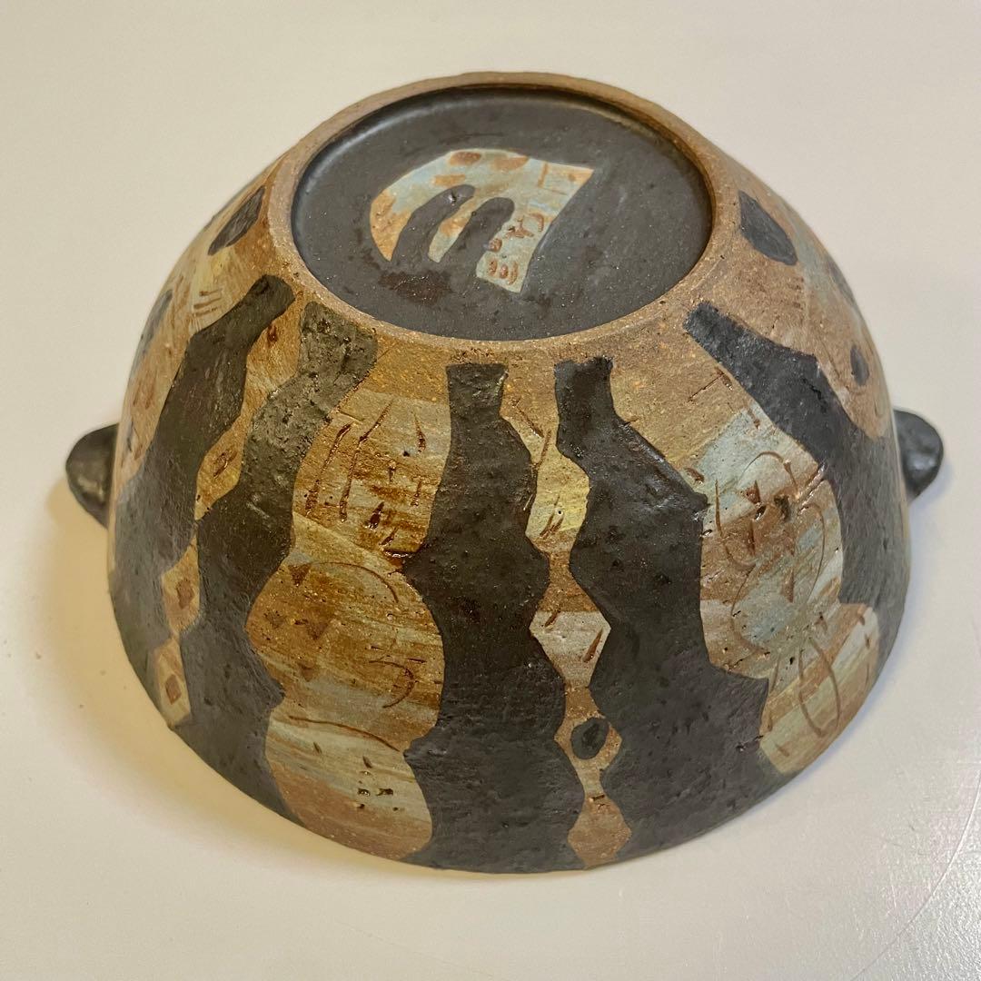 やちむん沖縄新品大きめ丼サラダボール土から生まれた僕たち