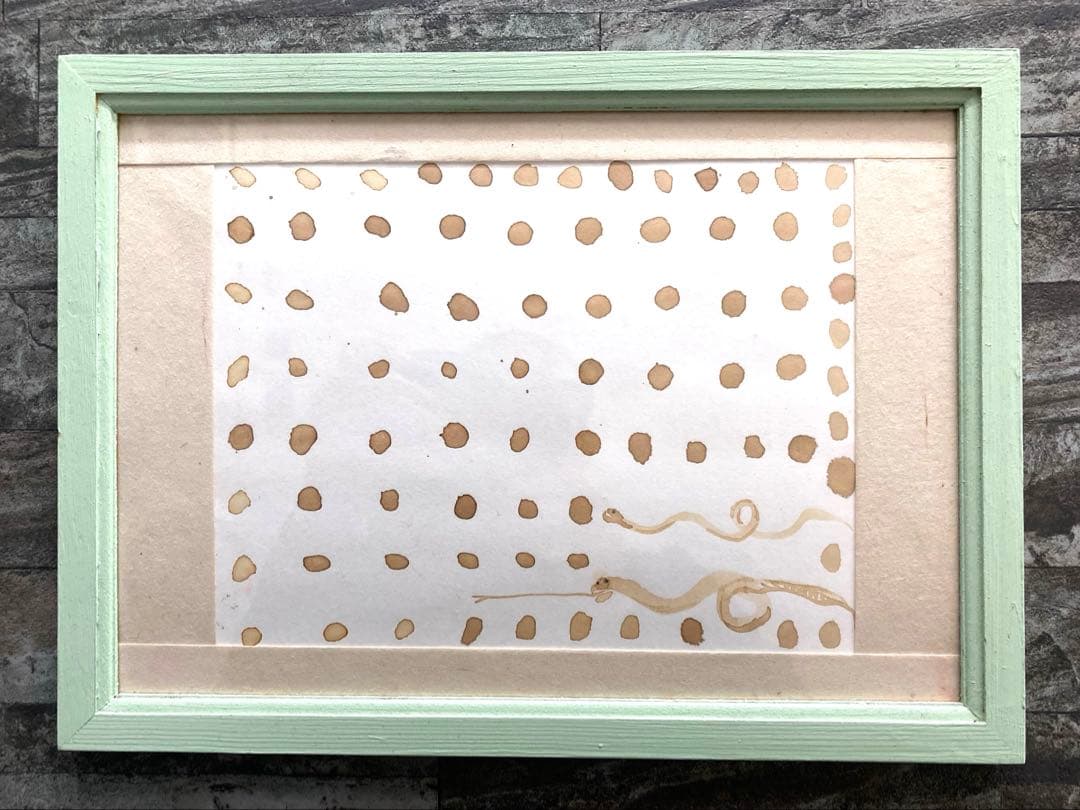 エスプレッソに宿る記憶｜村松一樹 × 伊東コーヒー焙煎｜和紙アート原画　巳年記念