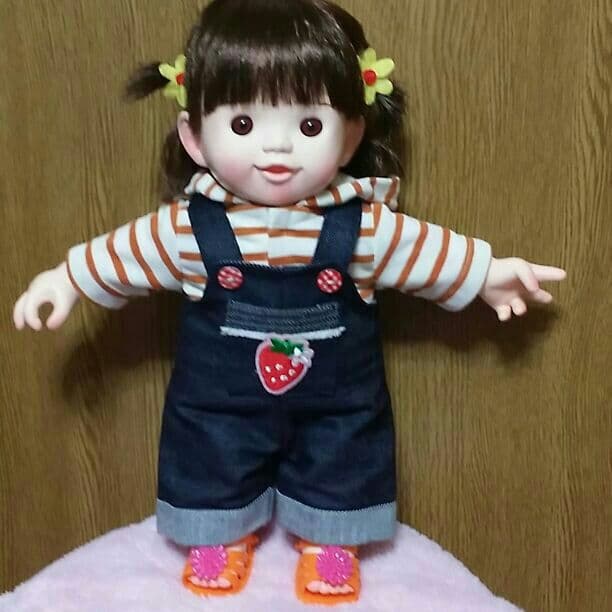 ぽぽちゃんsize　ハンドメイド サロペットセット